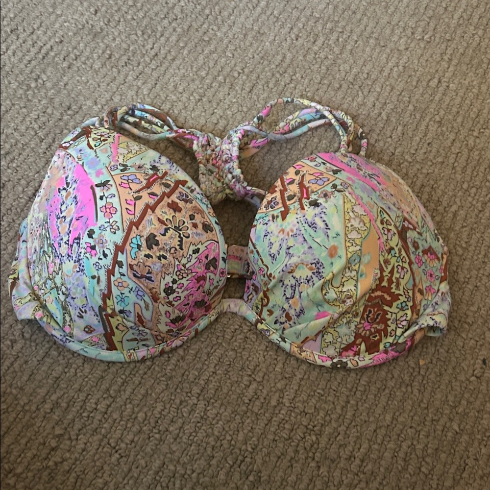Victoria's Secret Multicolor Patterned bathing suit top
